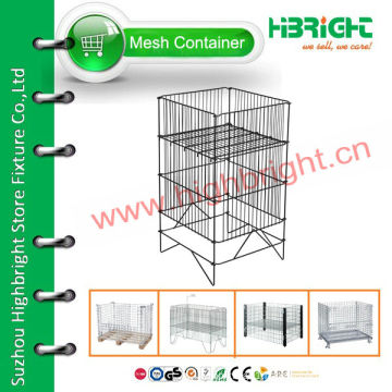 folding wire mesh promotional ball display stand